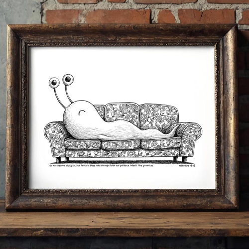 A4 Sluggish Print - Hebrews 6:12